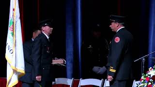 Metropolis Fire Department Captain, Clay Childers, receives The Medal of Valor