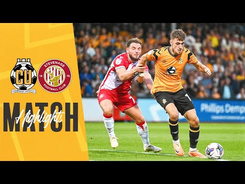 Cambridge Utd Stevenage Goals And Highlights