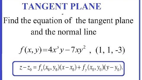 Find the equation of the tangent plane and the normal line to the given surface at the point