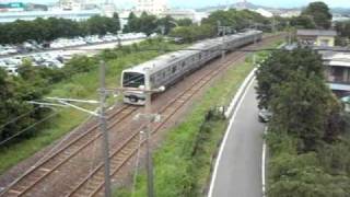 E531系5両編成いわき行2737M　跨線橋下通過