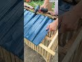 🏠🛠️ Glossy Resin Roof Tile Installation and Cordless Drill Fastening