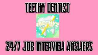 Teethyz Dentist Quiz Answers Roblox 2021 Youtube - teethyz dentist roblox training answers 2020