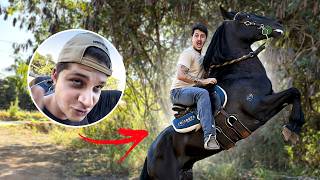 CAÍ DO CAVALO DO ENZO COUNTRY E ACABEI ME MACHUCANDO!😱