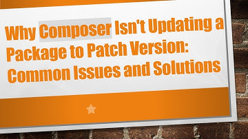 Why Composer Isn