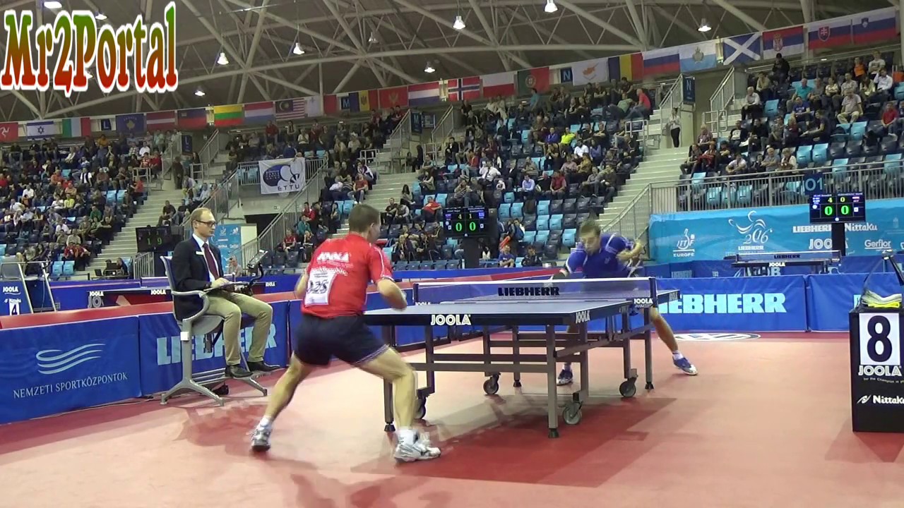 Table Tennis - Aleksander Khanin Vs Tomas Konecny - (Private Recording)
