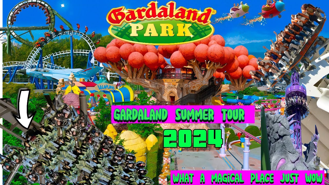 GARDALAND SUMMER 2025 TOUR: COMPLETE VIDEO 4K 60FpS ! ITALY PARK!