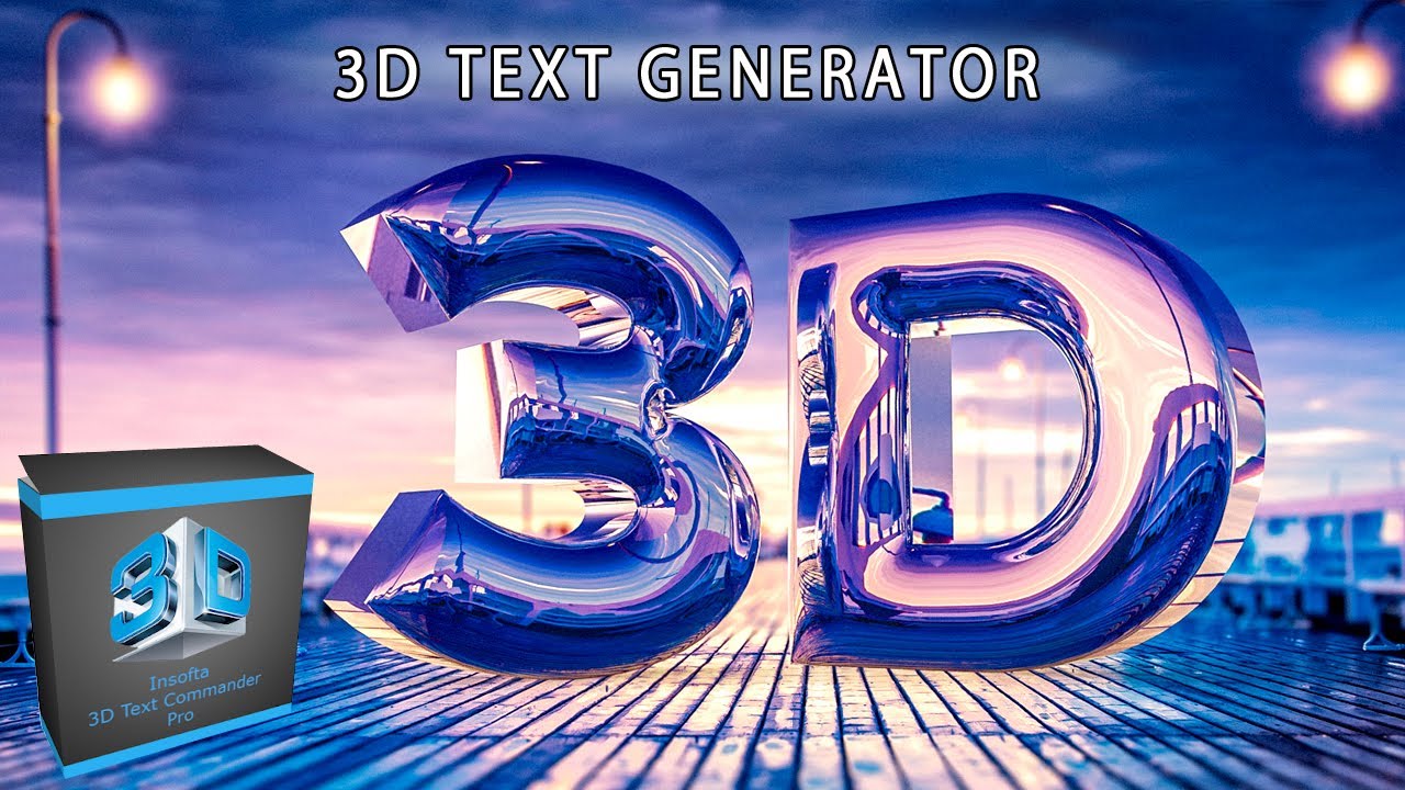 3D Text Generator YouTube