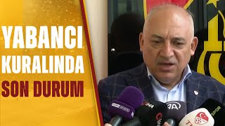 Tff Başkanı Mehmet Büyükekşi Yabancı Kuralı İle İlgili Son Durumu Açıkladı
