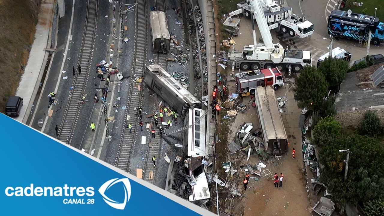 Descarrila tren en Galicia, España, y deja 69 muertos; hay más de 100 heridos