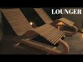 Wooden lounger chair  latest design