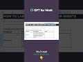 Make ChatGPT tag your data in Google Sheet! #shorts
