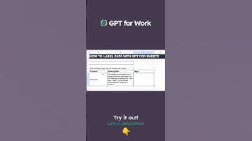 Make ChatGPT tag your data in Google Sheet! #shorts
