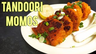 tandoori momos recipe | fried tandoori momos recipe | how to make tandoori momos |street style momos