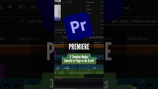 Beginner Tip: Master Timeline Scrolling in Premiere Pro #PremierePro #VideoEditing #EditingTips