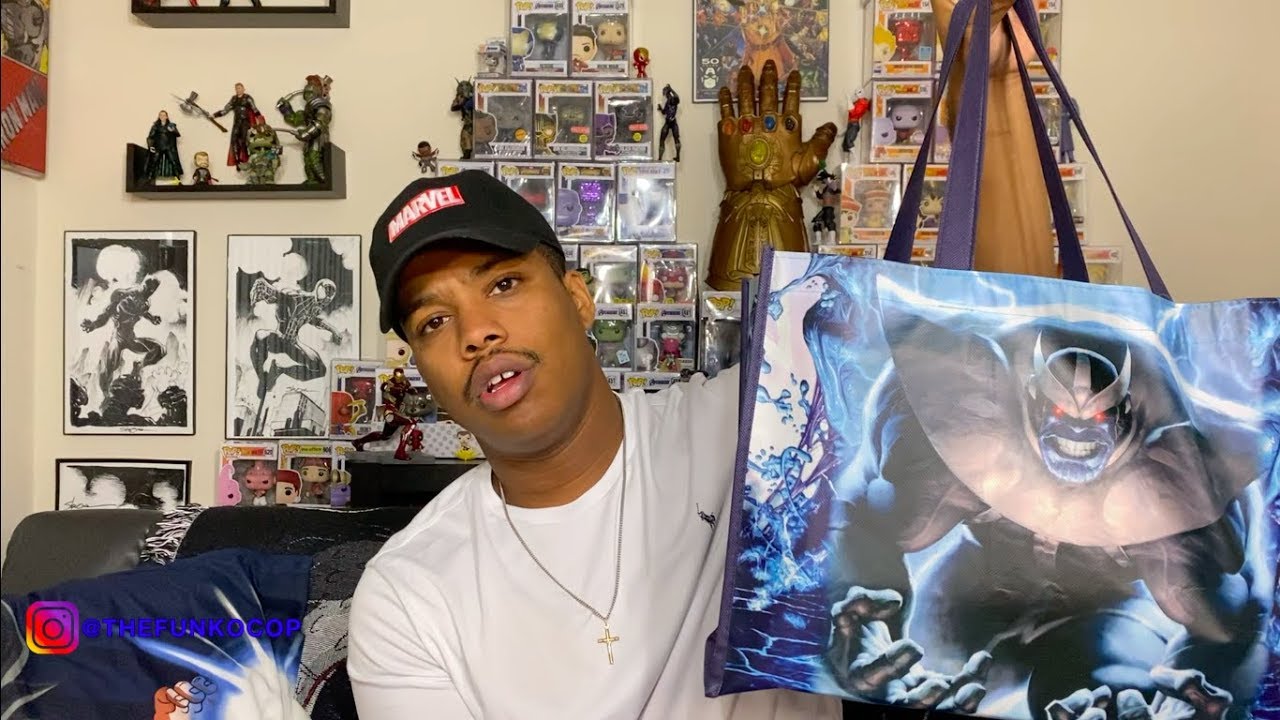 FunkoCop Files Funko Pop Hunt GAMESTOP TOTE BAG SALE NEW MARVEL