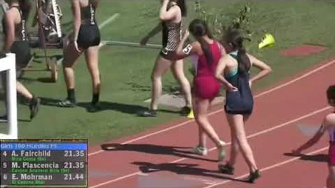 Hayley 100m Hurdle 1st Place