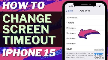 How to Change Screen Timeout on iPhone 15
