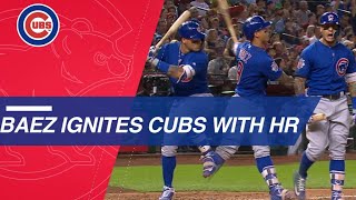 Baez's homer sparks cubs offense in win ...