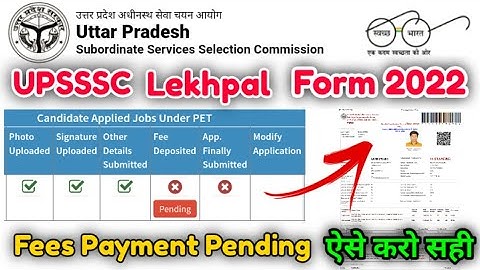 UPSSSC Lekhpal Fees Pending Problem Solution 💯 up lekhpal fees payment problem 💯 lekhpal fee problem