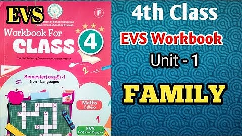 FAMILY 4th Class EVS Workbook worksheets