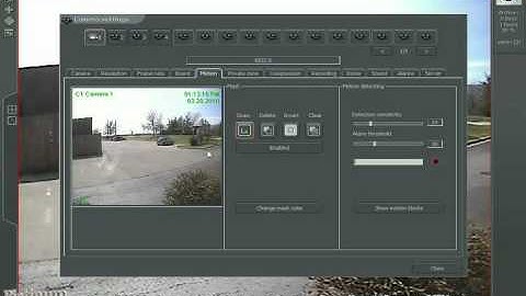 Motion Detection Configuration - Alnet PC-Based DVR and NVR Security Camera Systems