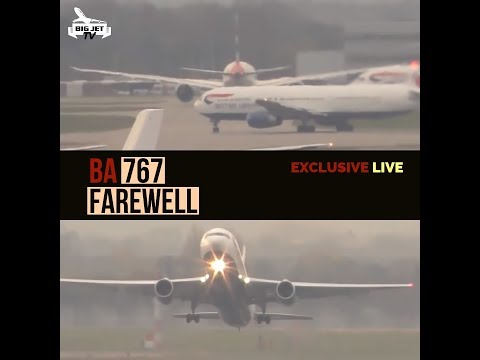 British Airways B767 Farewell LIVE! #BAretireB767 #Heathrow #BAW767B G-BZHB