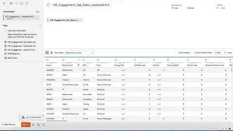Loading Data into Tableau