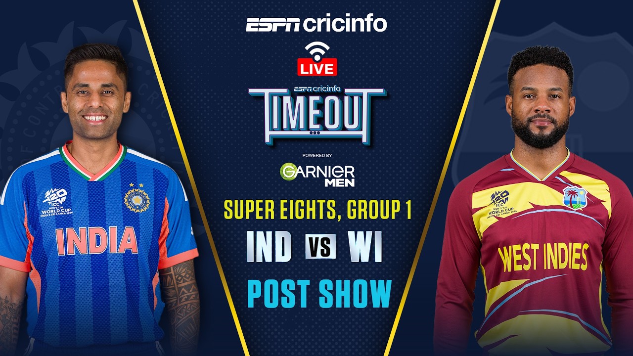 India vs West Indies Post-match LIVE  | T20 World Cup 2026 Super 8 | IND vs WI match review