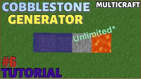 How to make a stone/cobblestone generator in Multicraft | Unlimited stone generator!!!