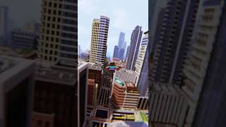 Crazy Looking Flying Mod In Minecraft | Minecraft Realistic City #Shorts