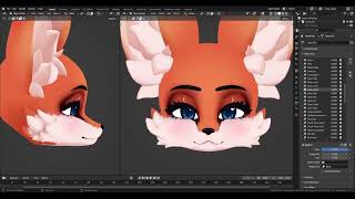 [VRChat] Baller Fox Redux Blendshapes