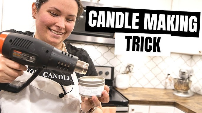 What's better for candle tops? Can you use a blow dryer to melt and smooth  your candles? 