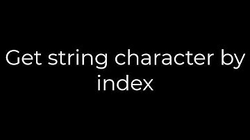 Java :Get string character by index(5solution)