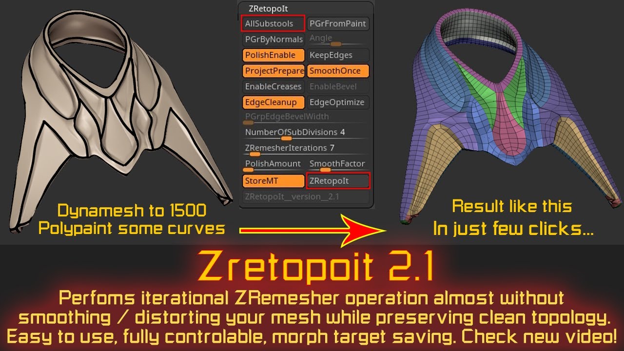 auto retopology zbrush