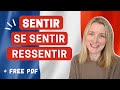How to use sentir  se sentir  ressentir in french  french grammar lesson