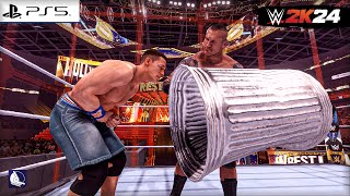 Wwe 2K24 - John Cena Vs Randy Orton (Hell In A Cell Match) Full Gameplay