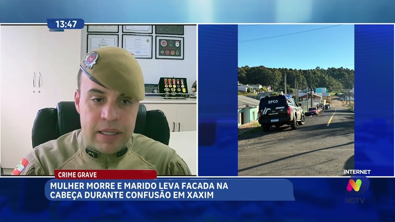 Mulher é morta e marido fica ferido durante briga em Xaxim