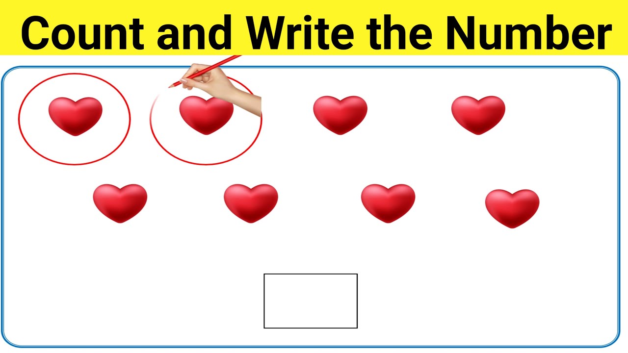 Count and write | count and write the number | maths worksheet | kavya ...