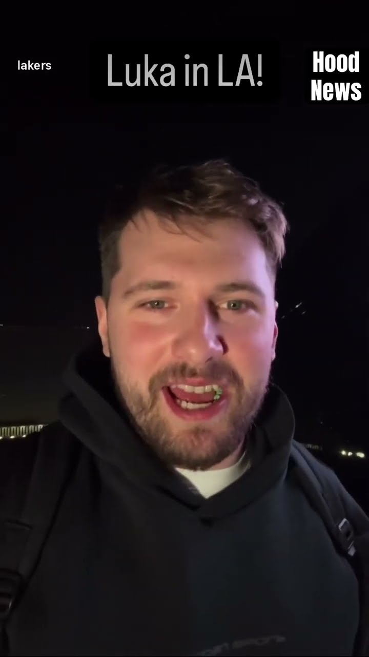 Luka in LA! #hoodnews #lukadoncic #lakers #nba #trending #viralvideo #reaction #reactionvideo #how