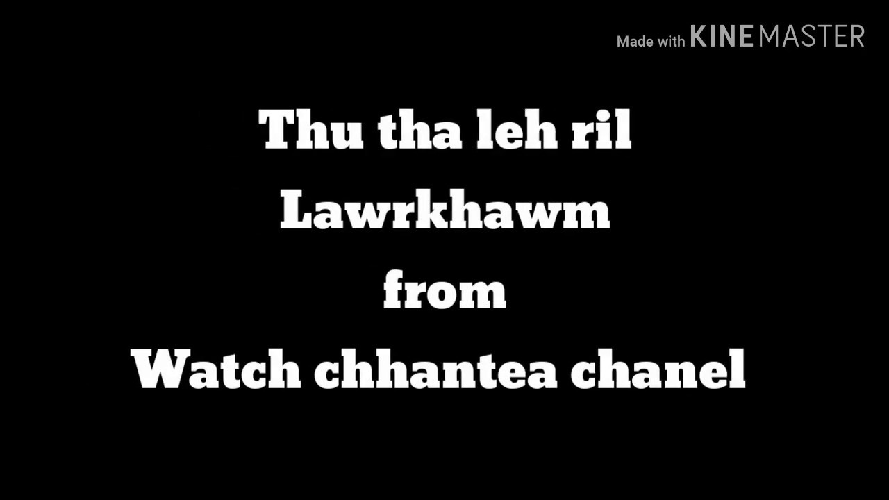 Thu tha leh ril lawrhkhawm