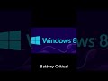 Evolution Of Windows Battery Sounds Windows Battery Shorts