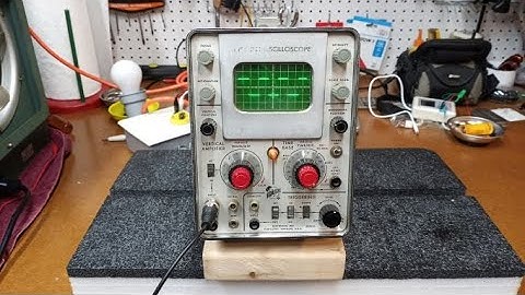 1960 Tektroniix 321 Oscilloscope - Fixed!!