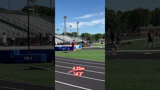 Made 4.35m to take 2nd at the CS8 Conference Meet on 5/14/26.