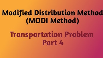 MODI METHOD (Part 1) -  Malayalam