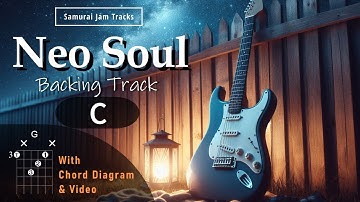 Neo Soul RnB Guitar Backing Track in C major