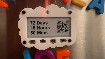 We made a Wi-Fi Python-powered E-Ink refrigerator magnet that counts down to Inauguration Day