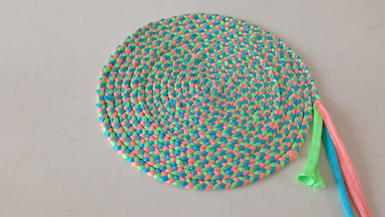 Braided Rug Making , Doormat Making At Home , Craft With Priya 🙏 YouTube