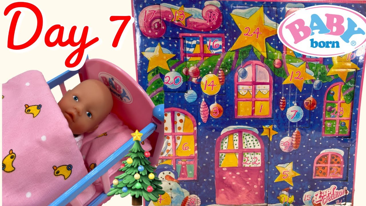 BABY born Adventskalender mit 24 Überraschungen, Puppenkleidung und Accessoires für 43 cm Puppen, 837474 Zapf Creation