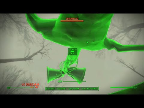 SCARY Encounter With Sirenhead (Fallout 4 Mod)