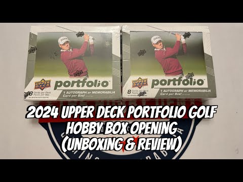 2024 Upper Deck Portfolio Golf Hobby Box Opening 2 Boxes (Unboxing